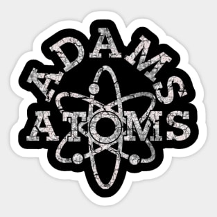 ADAMS ATOMS white version Revenge of the Nerds Sticker